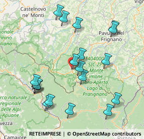 Mappa Piazza Domenico Ricci, 41027 Pievepelago MO, Italia (17.28105)