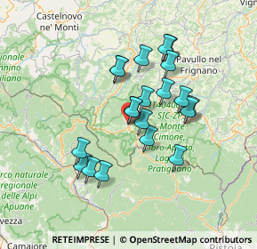 Mappa Piazza Domenico Ricci, 41027 Pievepelago MO, Italia (11.75)