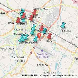 Mappa Via Elisabetta Piolanti, 47121 Forlì FC, Italia (2.0135)