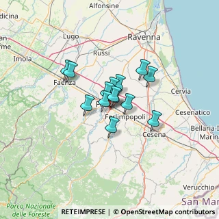Mappa Via Elisabetta Piolanti, 47121 Forlì FC, Italia (8.045)