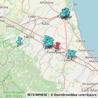 Mappa Via Elisabetta Piolanti, 47121 Forlì FC, Italia (14.28067)