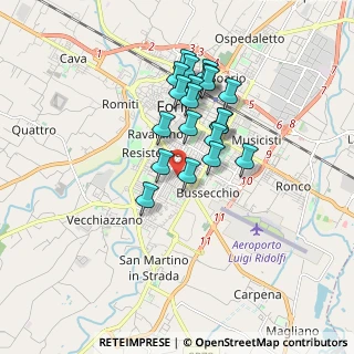 Mappa Via Ifigenia Gervasi, 47121 Forlì FC, Italia (1.4565)