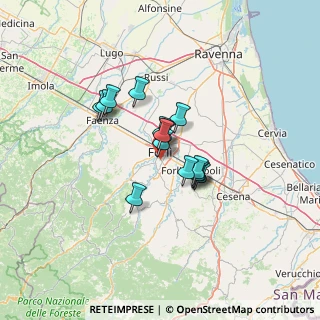 Mappa Via Ifigenia Gervasi, 47121 Forlì FC, Italia (8.88333)