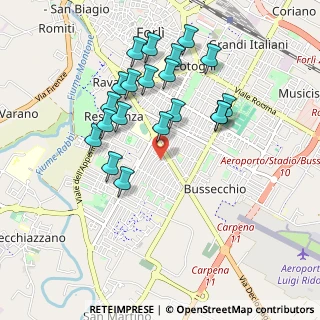 Mappa Via Ifigenia Gervasi, 47121 Forlì FC, Italia (0.931)