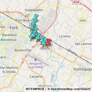 Mappa Via Intermedia Don, 47122 Forlì FC, Italia (1.28917)