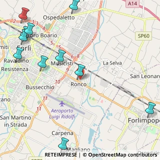 Mappa Via Intermedia Don, 47122 Forlì FC, Italia (3.19727)