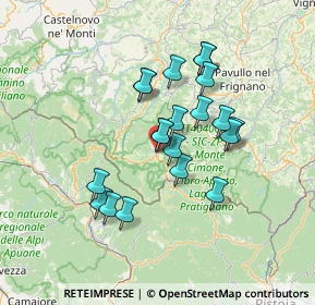 Mappa Via Luigi Galli, 41027 Pievepelago MO, Italia (11.728)