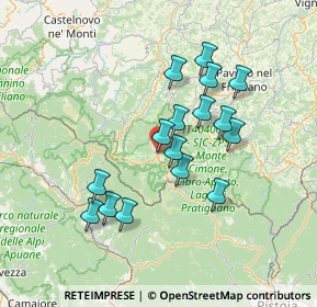 Mappa Via Luigi Galli, 41027 Pievepelago MO, Italia (12.74438)