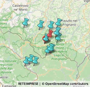 Mappa Via Luigi Galli, 41027 Pievepelago MO, Italia (10.22438)