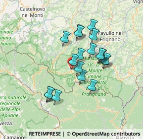 Mappa Via Luigi Galli, 41027 Pievepelago MO, Italia (12.152)