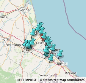 Mappa Via Alvise Cà da Mosto, 47042 Cesenatico FC, Italia (10.2505)