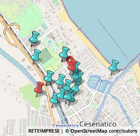 Mappa Via Alvise Cà da Mosto, 47042 Cesenatico FC, Italia (0.4065)