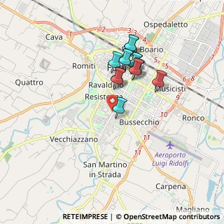 Mappa Via Duccio Galimberti Tancredi, 47121 Forlì FC, Italia (1.50077)