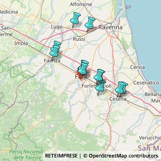 Mappa Via Duccio Galimberti Tancredi, 47121 Forlì FC, Italia (11.68333)