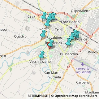 Mappa Via Alvise Pavan, 47121 Forlì FC, Italia (1.80273)