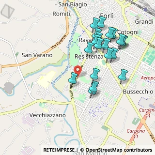 Mappa Via Alvise Pavan, 47121 Forlì FC, Italia (1.02)