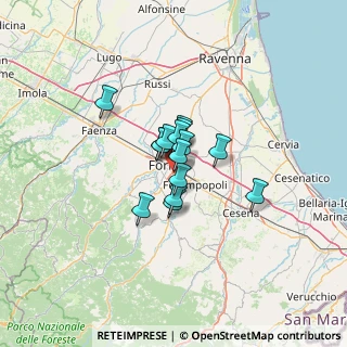 Mappa Via M. Ferrari Bandini, 47121 Forlì FC, Italia (7.154)