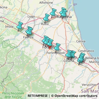 Mappa Via M. Ferrari Bandini, 47121 Forlì FC, Italia (16.55353)