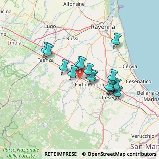 Mappa Via M. Ferrari Bandini, 47121 Forlì FC, Italia (11.2675)