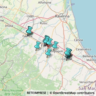 Mappa Via M. Ferrari Bandini, 47121 Forlì FC, Italia (10.13833)