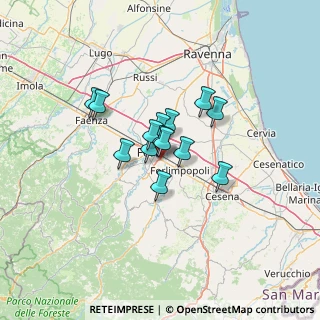 Mappa Via M. Ferrari Bandini, 47121 Forlì FC, Italia (8.11357)