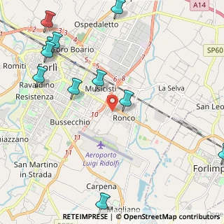 Mappa Via M. Ferrari Bandini, 47121 Forlì FC, Italia (2.96091)
