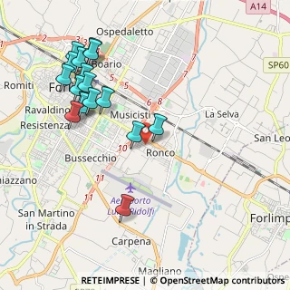 Mappa Via M. Ferrari Bandini, 47121 Forlì FC, Italia (2.28471)