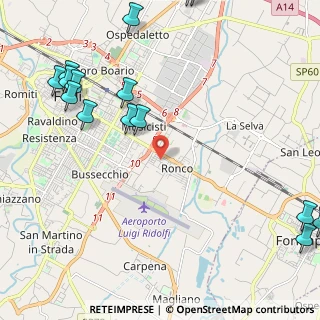Mappa Via M. Ferrari Bandini, 47121 Forlì FC, Italia (3.17533)