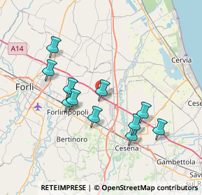 Mappa Via Spada, 47032 Bertinoro FC, Italia (6.98636)