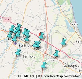 Mappa Via Spada, 47032 Bertinoro FC, Italia (8.486)