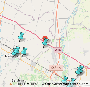 Mappa Via Spada, 47032 Bertinoro FC, Italia (6.92333)