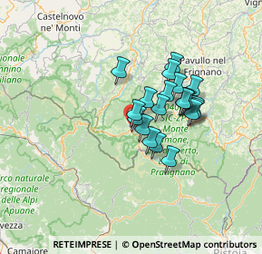 Mappa Piazza Vittorio Veneto, 41027 Pievepelago MO, Italia (9.9885)