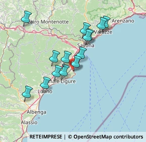 Mappa 17026 Noli SV, Italia (13.15071)