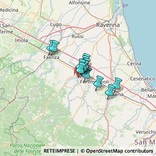 Mappa Via Bartolo Rossi, 47121 Forlì FC, Italia (7.39923)