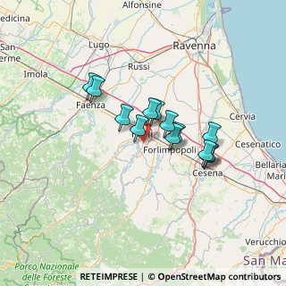Mappa Via Campo degli Svizzeri, 47121 Forlì FC, Italia (10.22462)