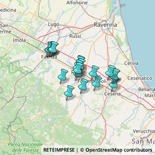Mappa Via Campo degli Svizzeri, 47121 Forlì FC, Italia (9.8635)
