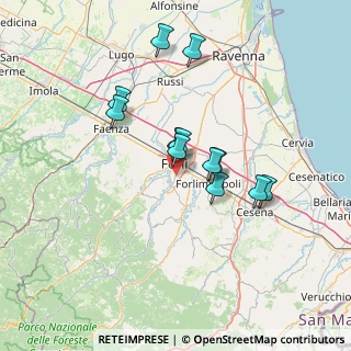 Mappa Via Campo degli Svizzeri, 47121 Forlì FC, Italia (11.815)
