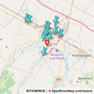 Mappa Via Campo degli Svizzeri, 47121 Forlì FC, Italia (2.98167)