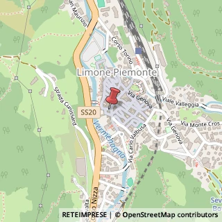 Mappa Via Giuseppe Garibaldi, 1, 12015 Limone Piemonte, Cuneo (Piemonte)