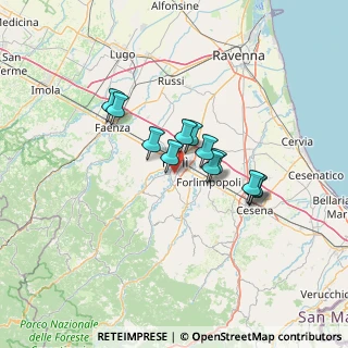 Mappa Via Cà Rossa, 47121 Forlì FC, Italia (9.83167)