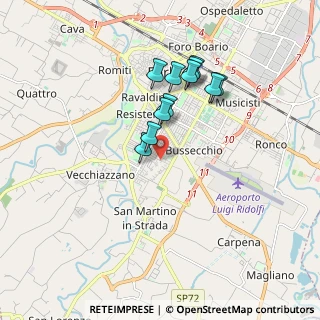 Mappa Via Cà Rossa, 47121 Forlì FC, Italia (1.54)