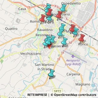 Mappa Via Cà Rossa, 47121 Forlì FC, Italia (2.054)