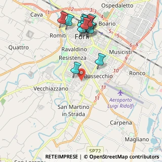 Mappa Via Cà Rossa, 47121 Forlì FC, Italia (2.39688)