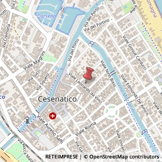 Mappa Viale L. da Vinci, 23, 47042 Cesenatico, Forlì-Cesena (Emilia Romagna)