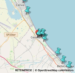 Mappa Via Marino Moretti, 47042 Cesenatico FC, Italia (3.61364)