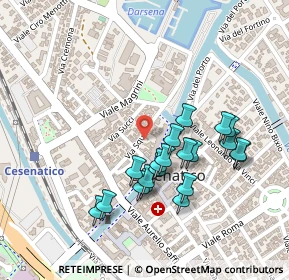 Mappa Via Marino Moretti, 47042 Cesenatico FC, Italia (0.221)
