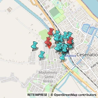 Mappa Via Caduti del 11 Settembre, 47042 Cesenatico FC, Italia (0.30741)