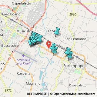 Mappa Via Luciano Lama, 47122 Forlì FC, Italia (1.477)