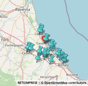 Mappa Viale Arnaldo Gaza, 47042 Cesenatico FC, Italia (11.32895)