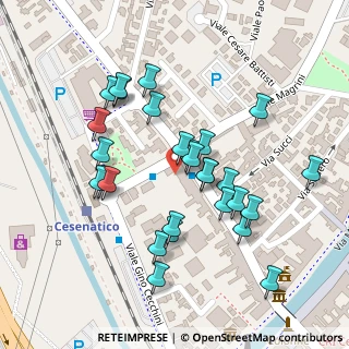 Mappa Viale Arnaldo Gaza, 47042 Cesenatico FC, Italia (0.09286)